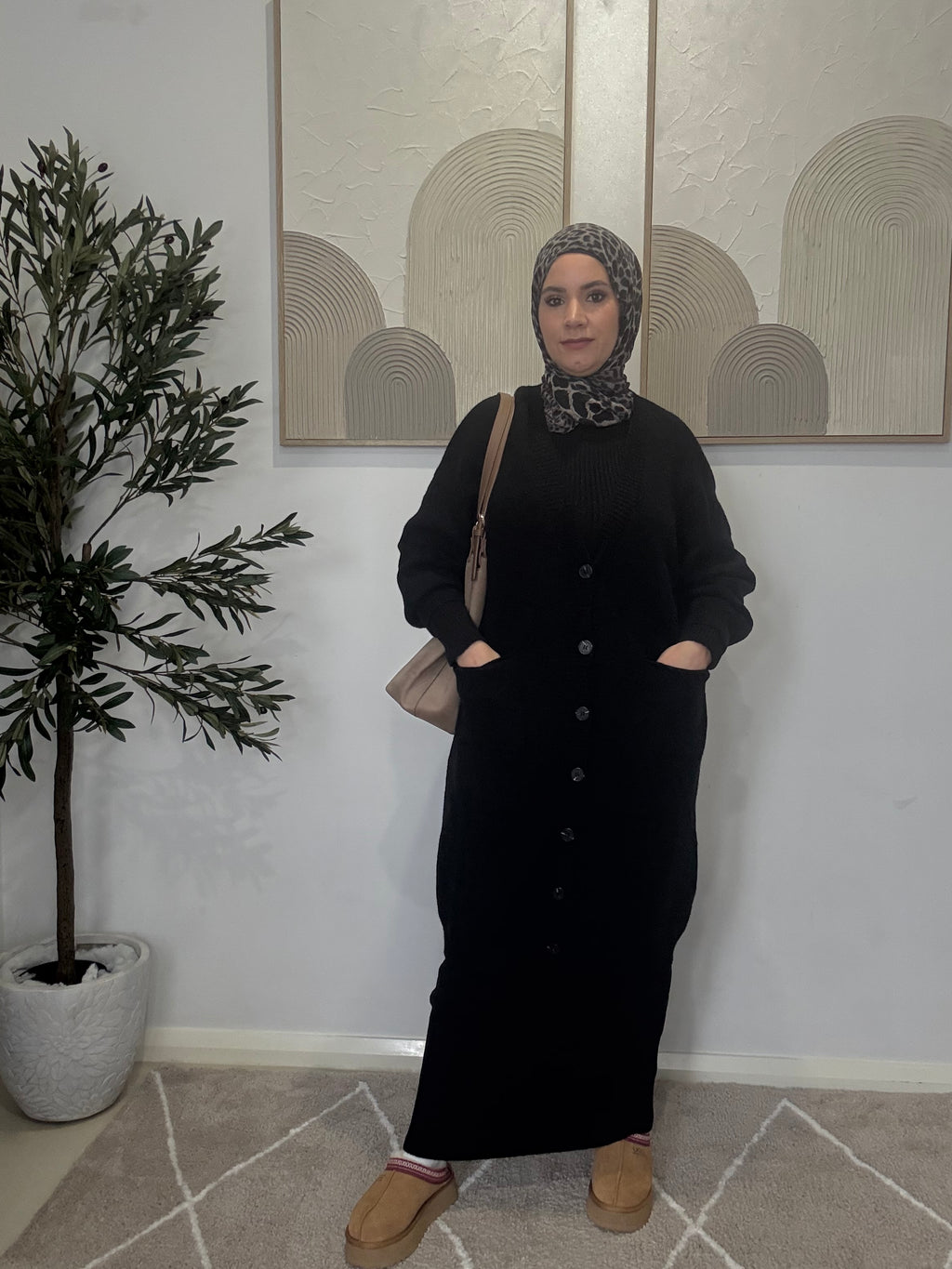 Noir Buttoned cardigan
