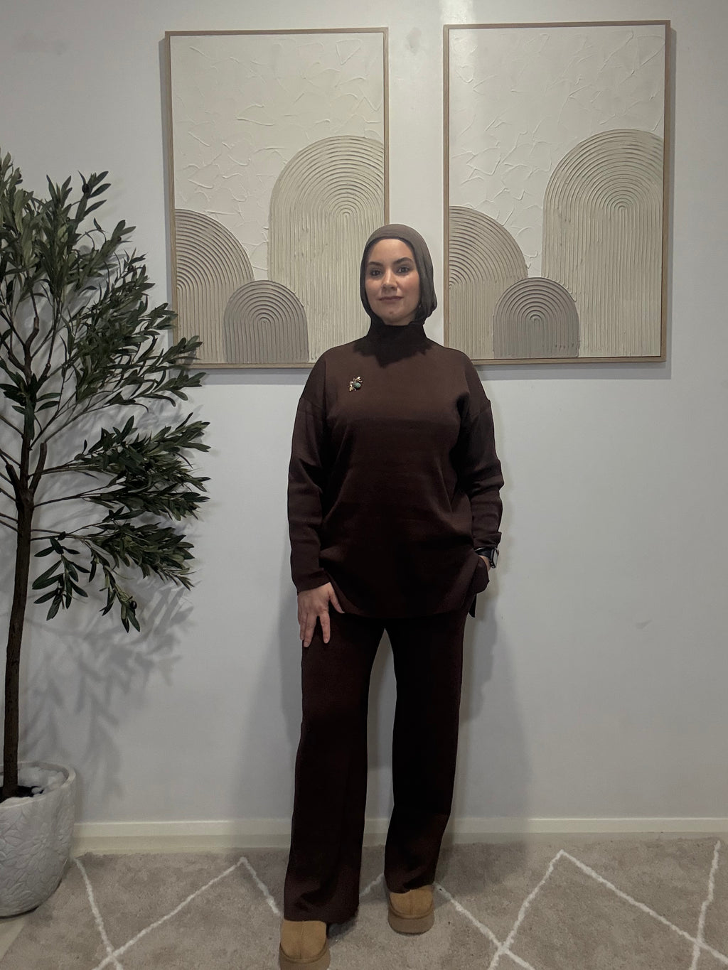Salwa Knit Set 🤎🖤