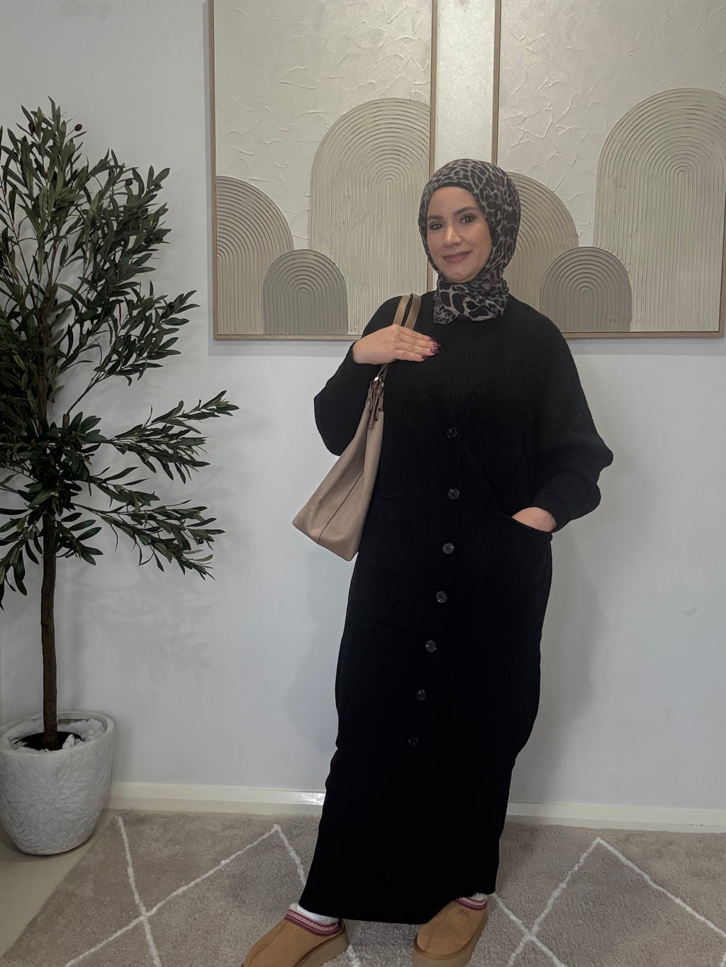 Noir Buttoned cardigan