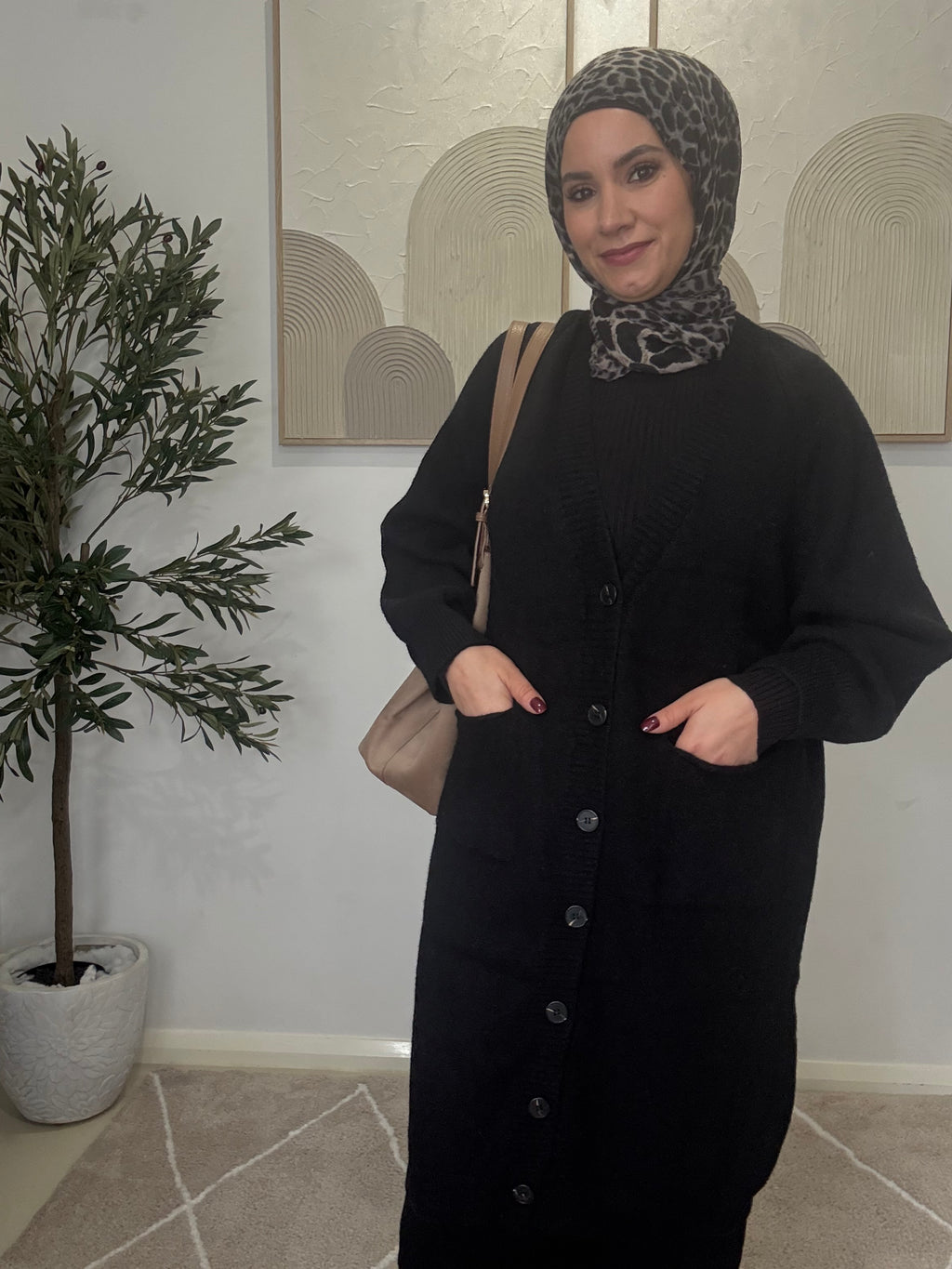Noir Buttoned cardigan