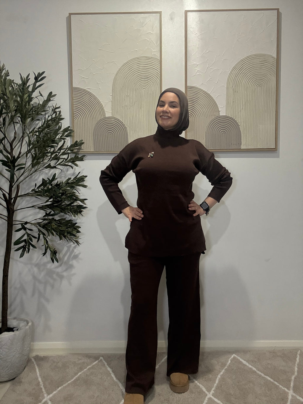 Salwa Knit Set 🤎🖤